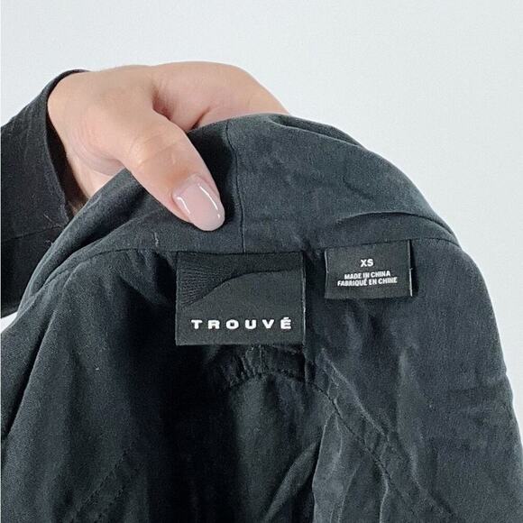 Trouve Slate Gray Asymmetrical Sleeveless Casual Light Weight Vest Size XS - Picture 3 of 3